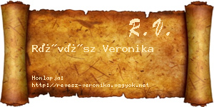 Révész Veronika névjegykártya